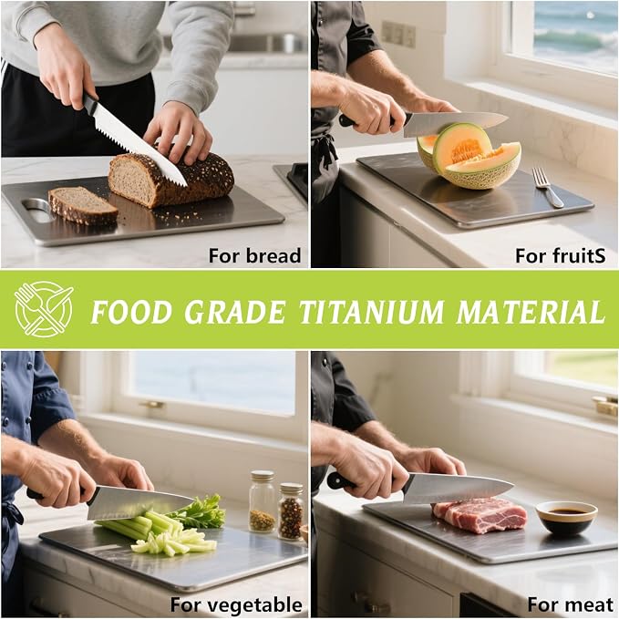 Titanium Cutting Boards For Kitchen, 100% Pure Cut Titanium Cutting Board - Image 7