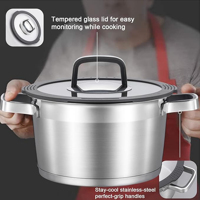 MARSKITOP 3 Quart Stock Pot - Image 3