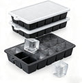 Silicone Ice Cube Tray 3 Pack by Vethwal