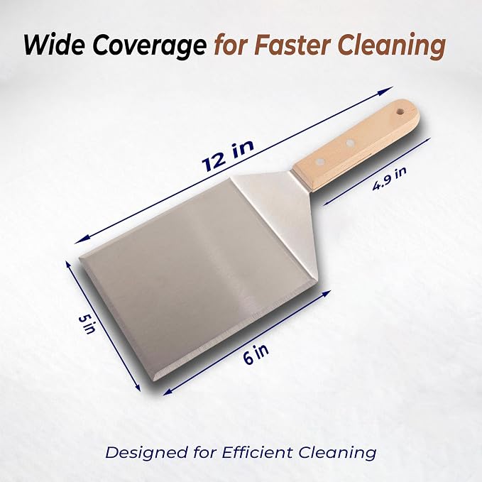 Extra Wide Griddle Spatula – Large Metal Grill Spatula - Image 2