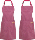 2 Pack Cooking Aprons Adjustable Bib Apron by Unknown