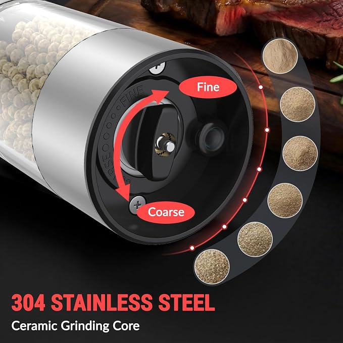 Electric Salt and Pepper Grinder Set - Image 6