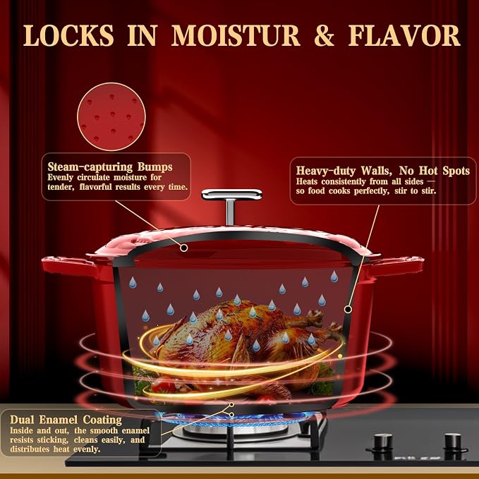 Enameled Cast Iron Dutch Oven - Image 5