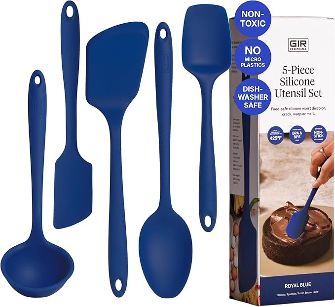 GIR 5-Piece Silicone Kitchen Utensils Set, Non-Toxic Cooking Utensils by GIRGetItRight