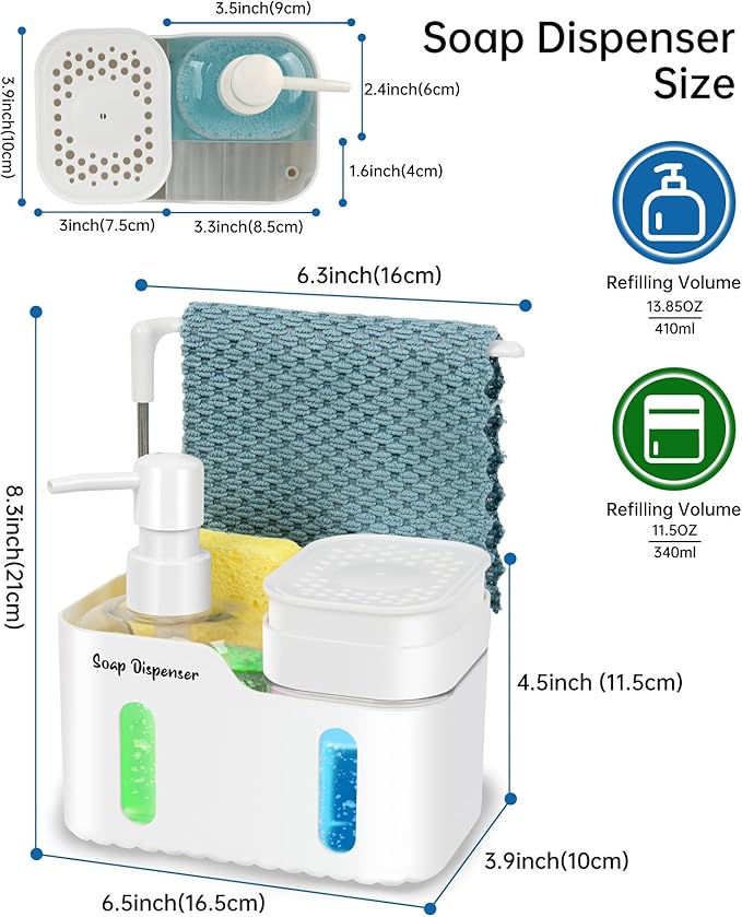 Hand Soap and Dish Soap Dispenser Set - Image 7
