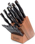 Cutco 19 Pc Kitchen Knife Set Cherry Wood Stand by Cutco