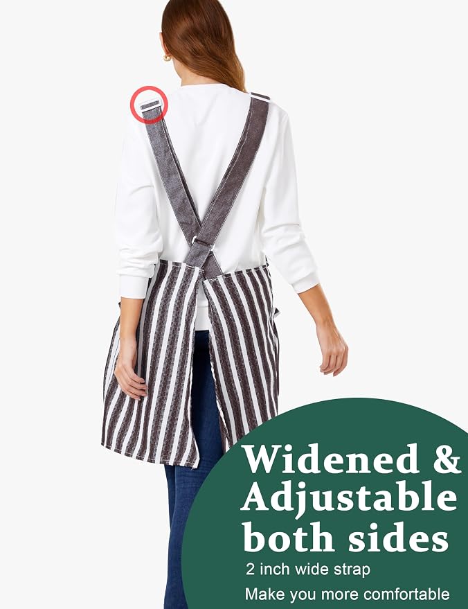 Cozy Adjustable Cross Back Aprons - Image 2