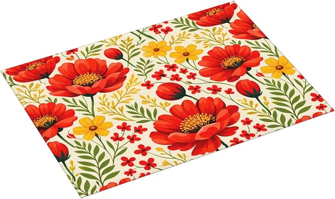 Watercolor Flower Dish Drying Mat - Image 2