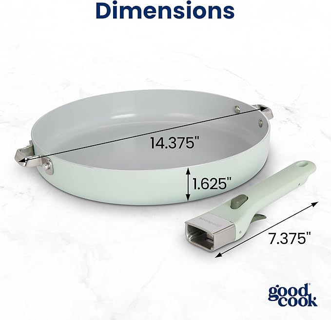 GoodCook Ceramic Frying Pan Skillet - Image 5