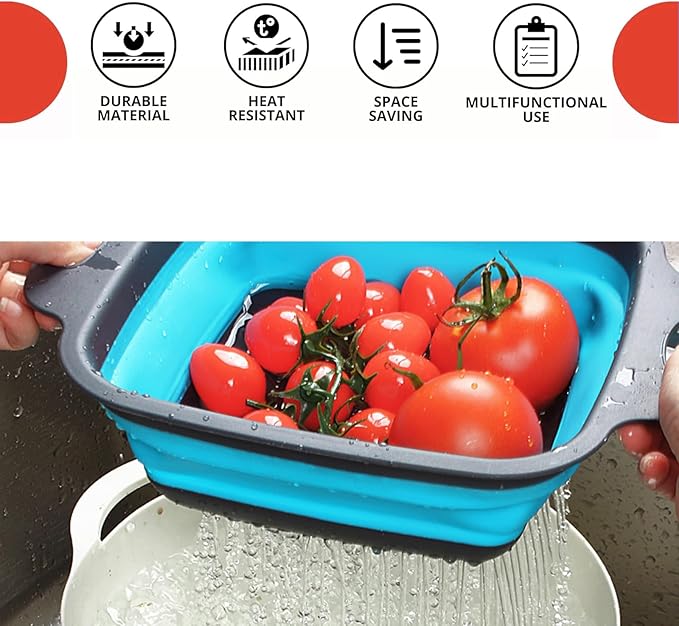 2 PCS Collapsible Colander, Collapsible Strainers - Image 6