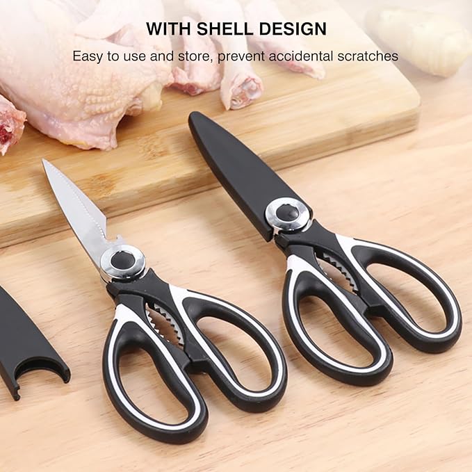 NileHome Kitchen Scissors, Stainless Steel Scissors All Purpose Heavy Duty - Image 6