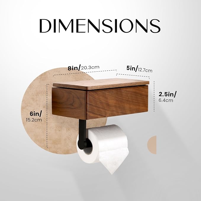 Day Moon™ - Toilet Paper Holder - Modern Roll Holder - Image 6