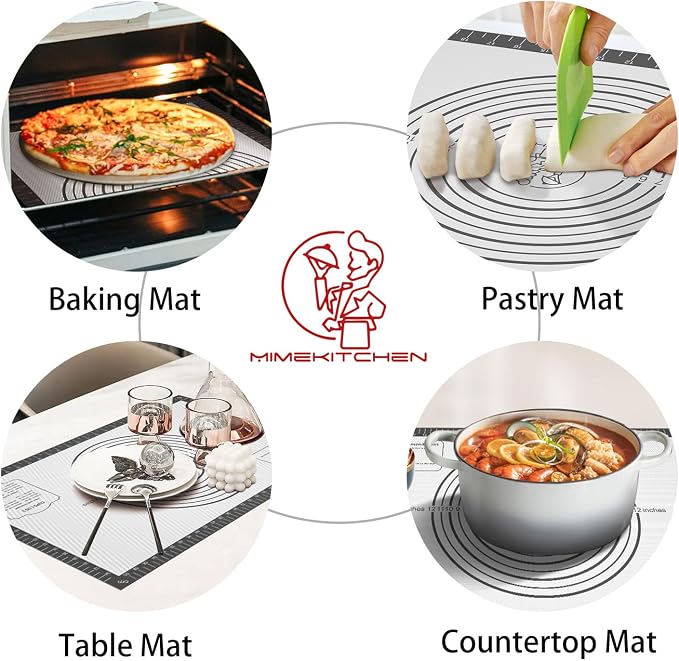 Silicone Baking Mat, Non Stick Silicone Pastry Mat - Image 3