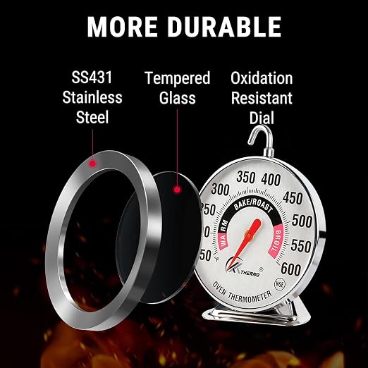 Oven Thermometer 150-600°F Pro Accurate Oven Temperature Gauge - Image 5