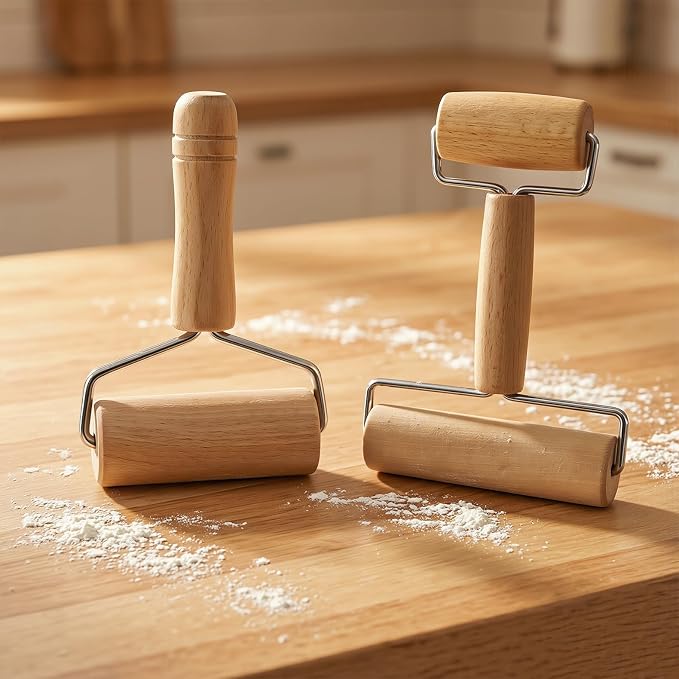 Small Wooden Rolling Pin for Dough Mini Dough Roller - Image 8