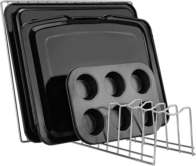 Pot Lid Organizer, Kitchen Pot Lid Rack Holder, Rest Cutting Board, Baking Sheet - Image 4