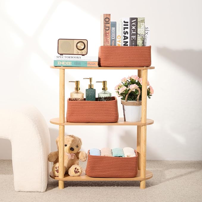 MiniArk Small Storage Baskets for Organizing | Closet Organizer Bins | Shelf - Image 6