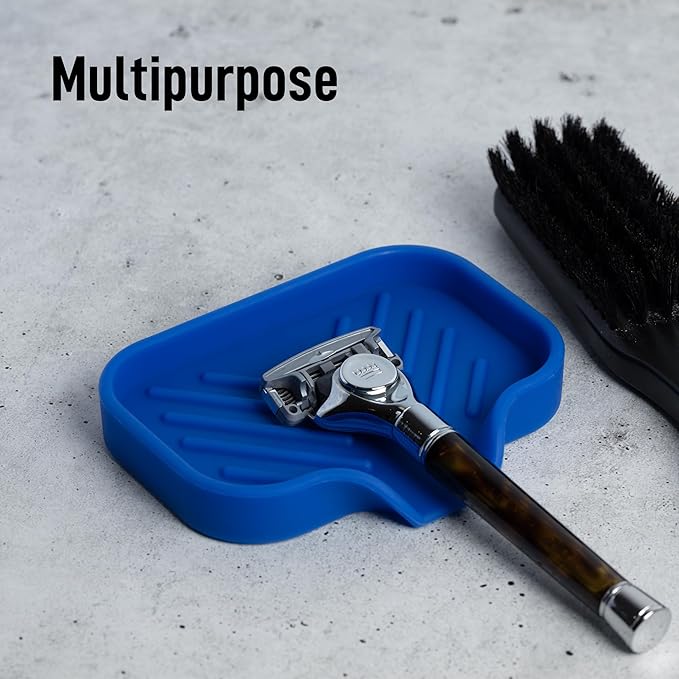 Zulay Kitchen Small Silicone Sponge Holder – Space-Saving Sink Organizer Tray - Image 5