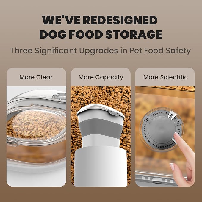 32-35 Lbs Dog Food Storage Container, Collapsible Dog Food Container - Image 7