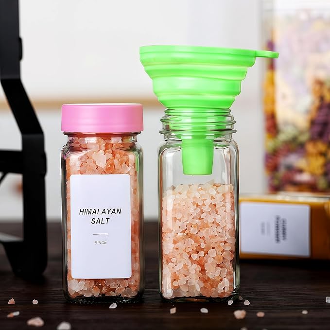 48 Glass storage jars，Glass Spice Jars - Image 7