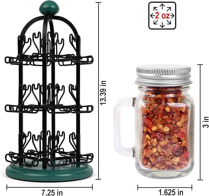 Orii Adrinova 24 Jar Rotating Spice Rack - Image 8