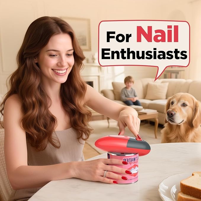 One Touch Electric Can Opener Fits Almost All Can Sizes - Image 8