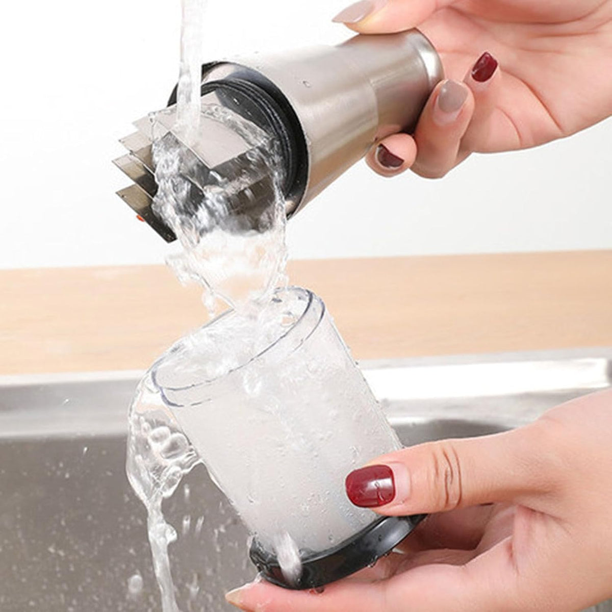 Manual Food Chopper, 6.3 X 2.4in Compact Mini Dicer, 304 Stainless