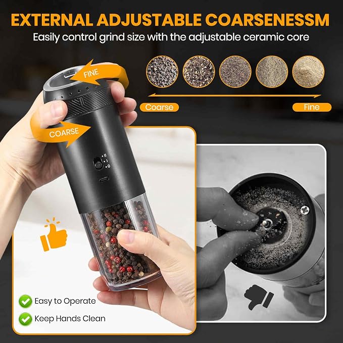 Gravity Electric Salt Grinder Set - Image 5