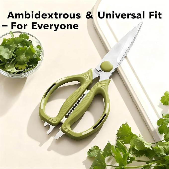 Kitchen Shears Scissors Food Scissors, 8-in-1 Multifunction Japanese Stainless - Image 6