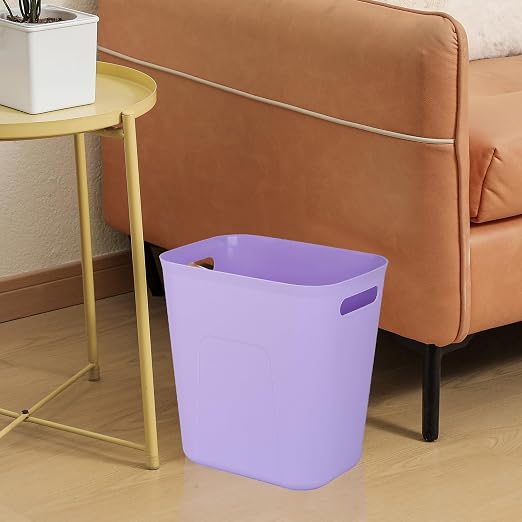 UUJOLY Plastic Small Trash Can Wastebasket, Garbage Container Basket - Image 4