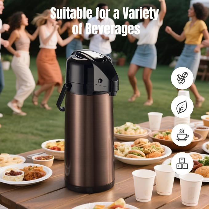 PARACITY Upgraded Airpot Coffee Carafe - Image 6