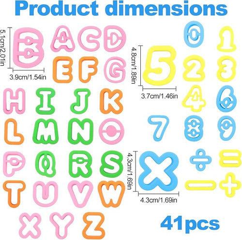 41PCS Alphabet Playdough Cutters - Image 2