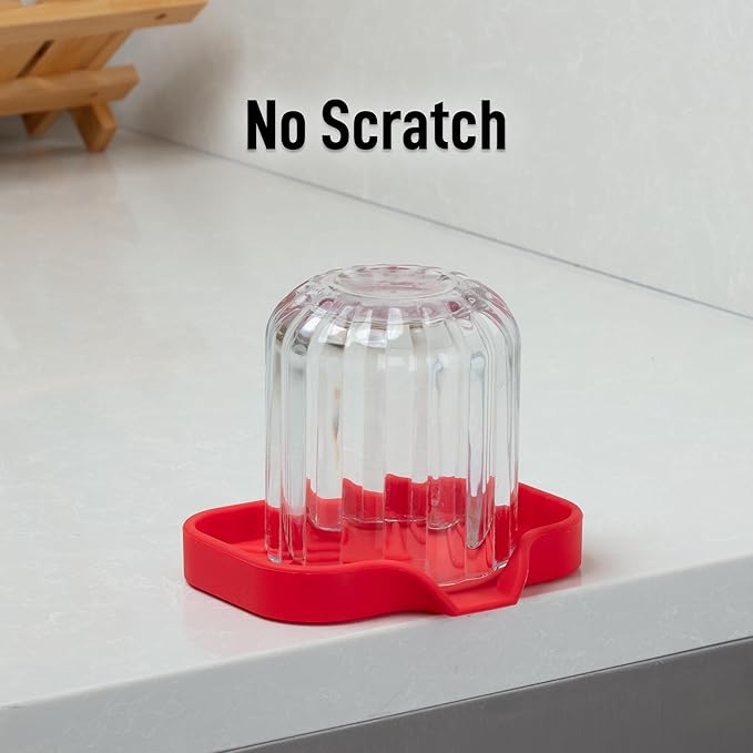 Zulay Kitchen Small Silicone Sponge Holder – Space-Saving Sink Organizer Tray - Image 7