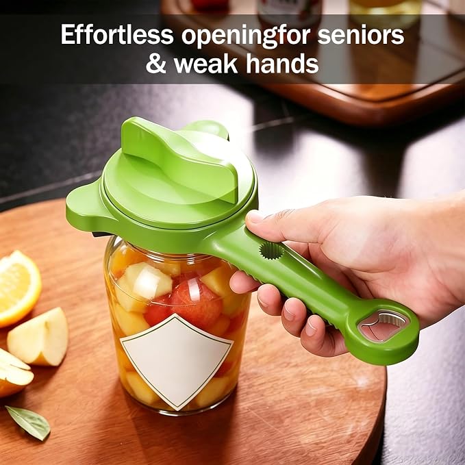 Adjustable Jar Opener for Weak Hands, 4-in-1 Multi-Function Manual Bottle - Image 7