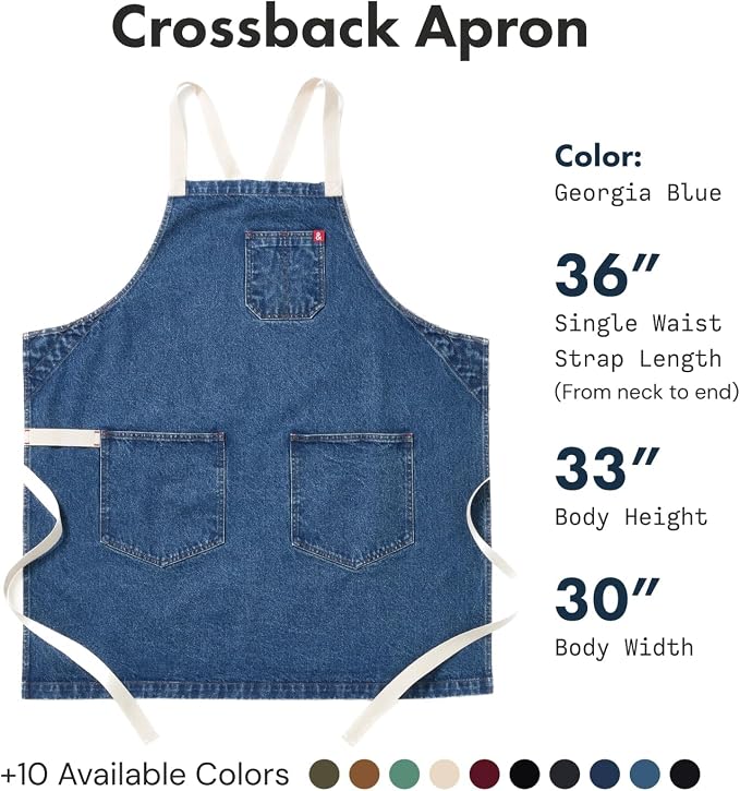 hedley & bennett Crossback Apron - Image 2