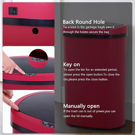 13 Gallon/50 L Kitchen Trash Can - Image 4