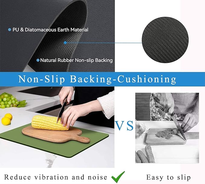 Dish Drying Mat for Kitchen Counter, Drying Mat for Dish Rack, Absorbent Hide - Image 6