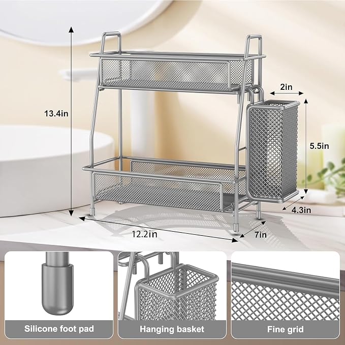 LEMIKKLE Spice Rack Organizer for Kitchen Counter, Spices Organizer and Storage - Image 2