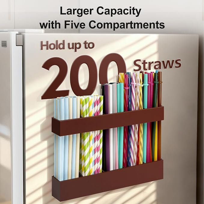 9.5” Large Acrylic Straw Holder - Image 3