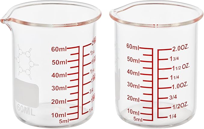 High Borosilicate Glass Measuring Cup-V-Shaped Spout，Glass Measuring Beaker by AckersBORO33