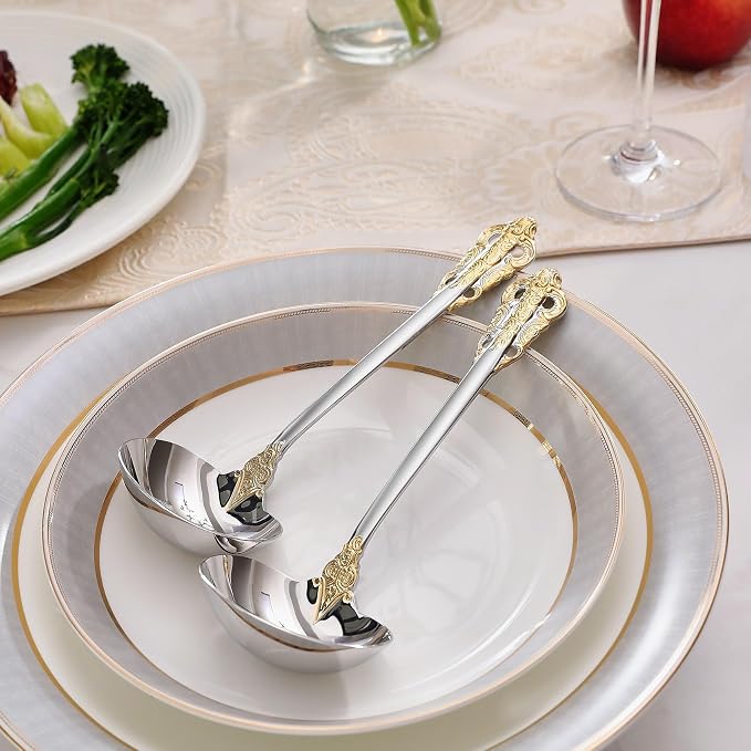 KEAWELL Premium 7.5 inch Luxury Gravy Ladle, 18/10 Stainless Steel, Small Gravy - Image 8