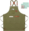 ZOMAO Chef Apron for Women Men by ZOMAO
