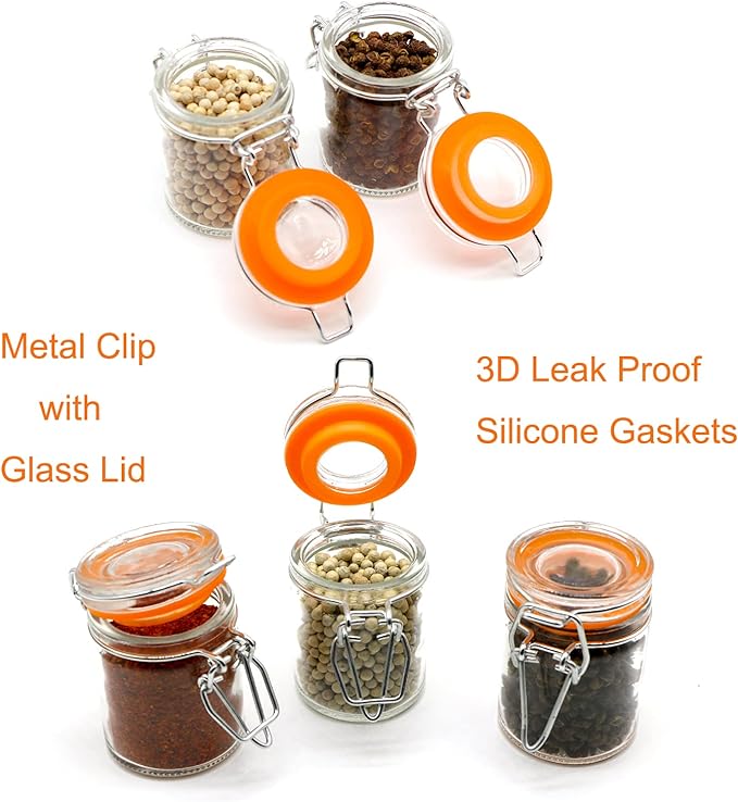 1.7 oz Mini Glass Spice Jars - Image 4
