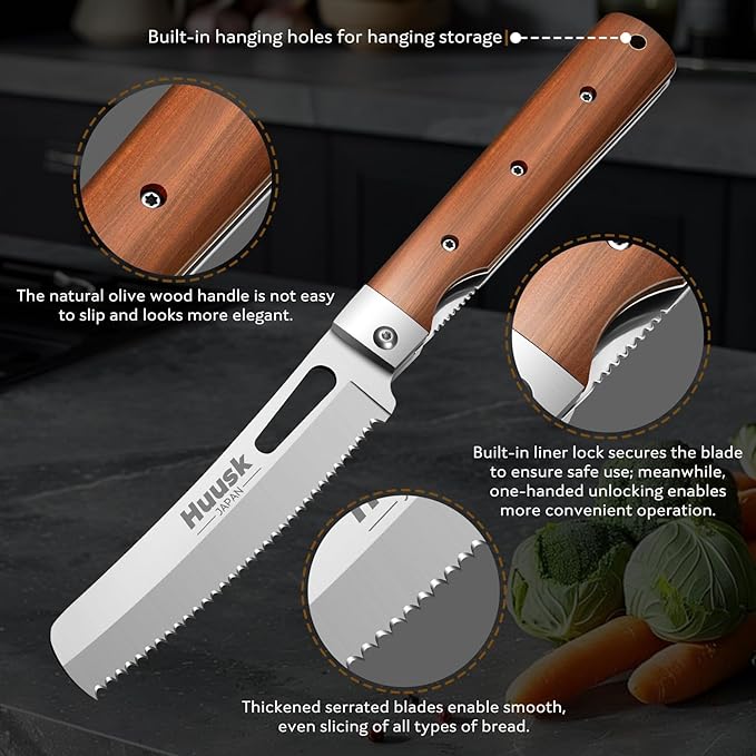 Huusk Folding Chef Knife Set - Image 4