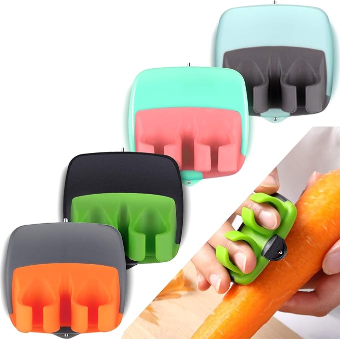 Mudder 4 Pieces Finger Vegetable Palm Peeler Kitchen Fruit Potato Peeler by Mudder