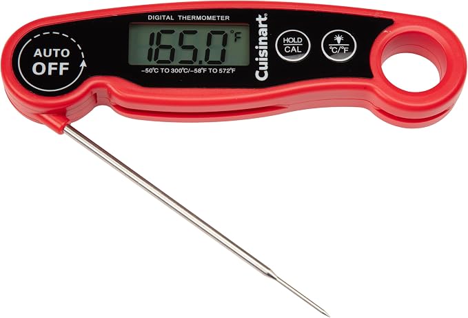 Cuisinart LCD Digital Instant Read Thermometer, Water Resistant Meat Thermometer - Image 7