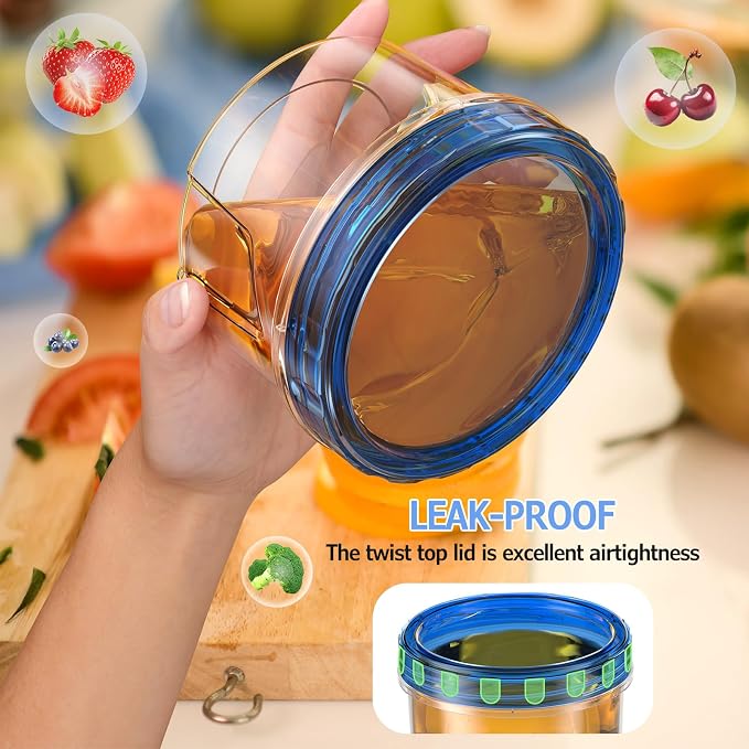 6 Pack-16 OZ Freezer Storage Containers, Small Plastic Containers - Image 5