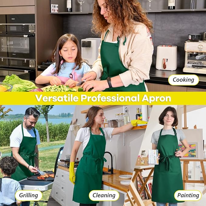 ROTANET Extra Large Apron for Men Adjustable Bib Aprons - Image 6