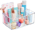 STORi 5-Compartment Clear Plastic Organizer | Rectangular Divided Makeup and by STORi