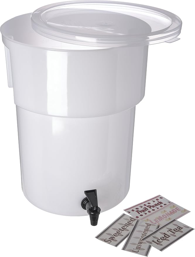Carlisle FoodService Products Round Beverage Dispenser Drink Dispenser by CarlisleFoodServiceProducts